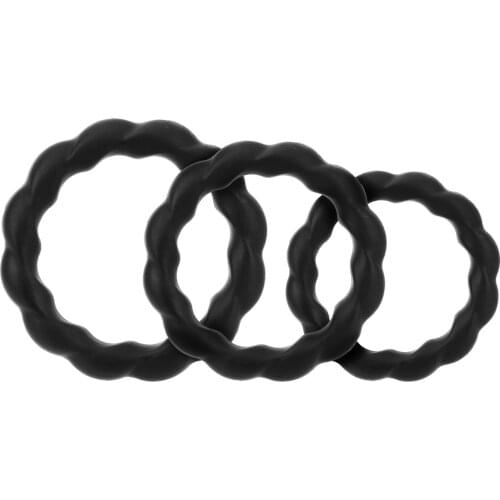 Delay Ejaculation Time Lasting Penis Rings High Elasticity 3/4 Pcs Cock Rings Penis Trainer Penis Sleeve Sex Toys for Men