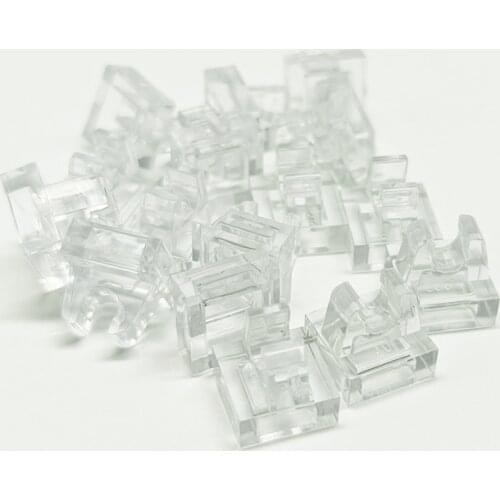 MOC 1x1 Trapezoidal Vertical Clip Board High Tech Transparent Building Block Model 15712 2555 DIY Technical Brick Parts Gifts