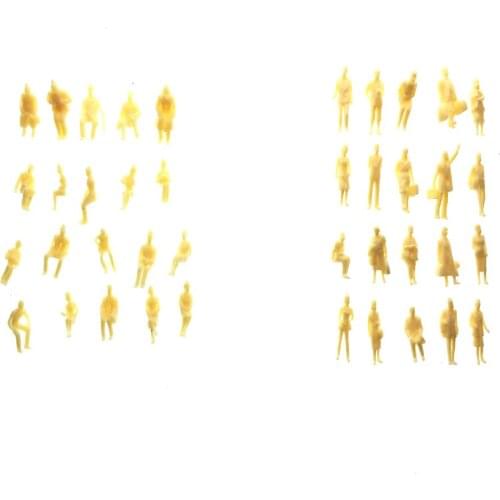 100pcs 1:87 Architecture Model Maker Miniature Skin Figures Architectural Model Human Scale ABS Plastic People