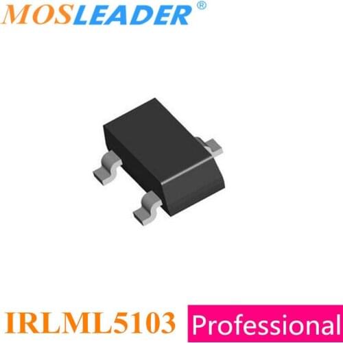 Mosleader 1000PCS IRLML5103 SOT23 IRLML5103TRPBF IRLML5103PBF IRLML5103TR P-Channel 20V 30V High quality Chinese goods