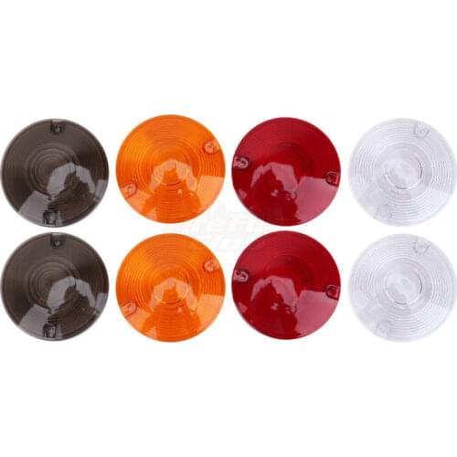 Motorcycle 2PCS Smoke Clear Orange Red Turn Signal Light Lens Cover For Harley Davidson Touring Electra Glides Road King FLHT