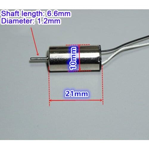 DC 3.7V-7.4V Micro Mini Electric 1020 Coreless Motor High Speed Large Torque NdFeB Strong Magnetic Aircraft RC Drone Quadcopter