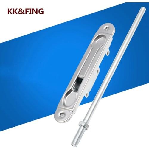 KK&FING Stainless Steel Bolt Fireproof Concealed Spring Bolt Anti-theft Door Upper And Lower Bolt Safety Door Bolt
