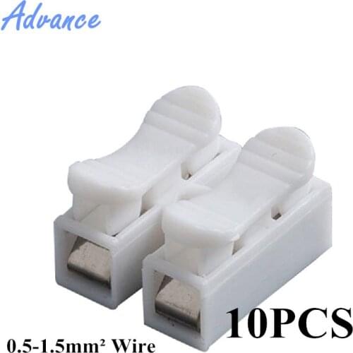 10Pcs Connector CH2 2Pins 3Pins Electrical Cable CH2 wire Quick Splice Lock Wire Terminals Set 20x17.5x13.5mm Russia Low Price