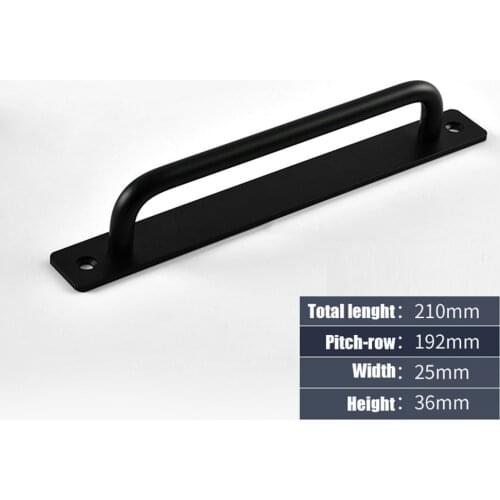 Handle Door Handle Pull Shed Sliding Wooden Door 210mm Alloy Aluminum Barn