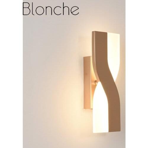 Modern Minimalist Bedside Wall Lamps Living Room Bedroom Nordic Rotatable Led Wall Sconce Background Aisle Lighting Decoration