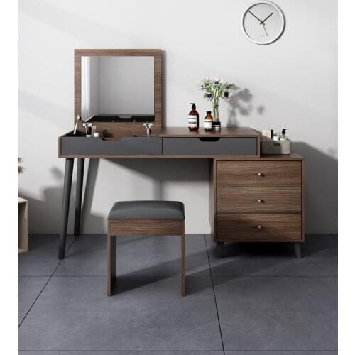 Modern minimalist multi-function dressing table clamshell makeup table combination dressers study table computer desk