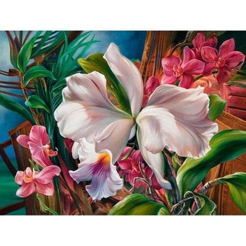 Needlework Decor Full Square&Round Creative Diamond Embroidery Beautiful Flower 5D Diy Diamond Painting Cross Stitch Mosaic