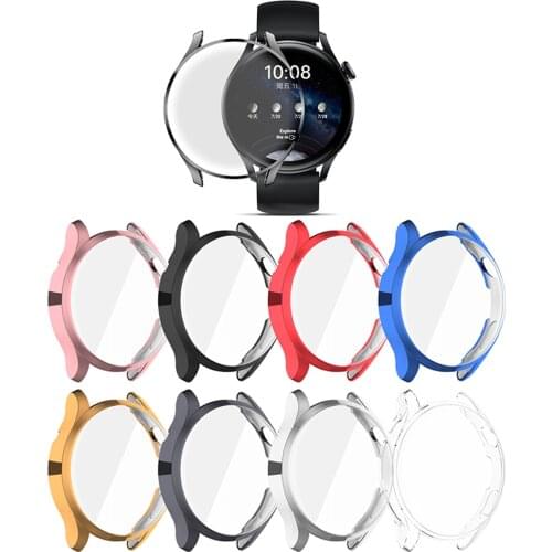 Cover for Huawei Watch 3 Case Full Cover Soft TPU Scratch All-Around Protective Shell with Huawei Watch 3 Pro Screen Protector
