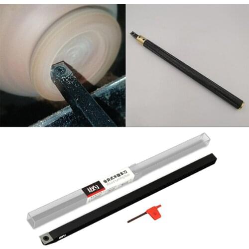 1Set Durable Metal Wood Turning Tool Chisel Changeable Tungsten Titanium Tip Lathe Tool Insert Cutter