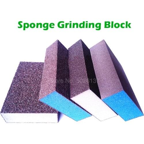 1Pcs Sand Block Sanding Sponge Abrasive Foam Pad Wood Wall Kitchen Cleaning Hand Grinding Polishing Sandpaper Grit Sander Tool