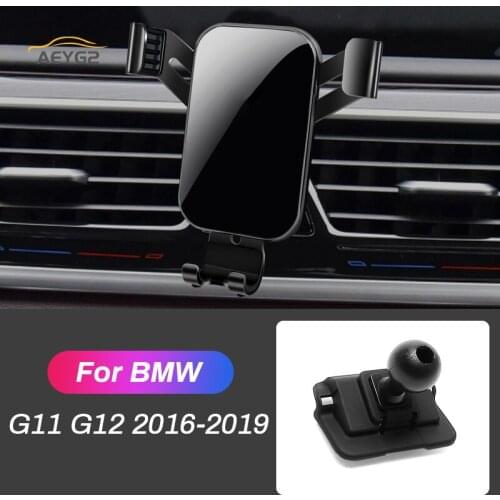 Car Mobile Phone Holder For BMW 7 Series G11 G12 2016 2017 2018 2019 Auto Air Vent Outlet Mount Navigation Bracket Gravity Stand