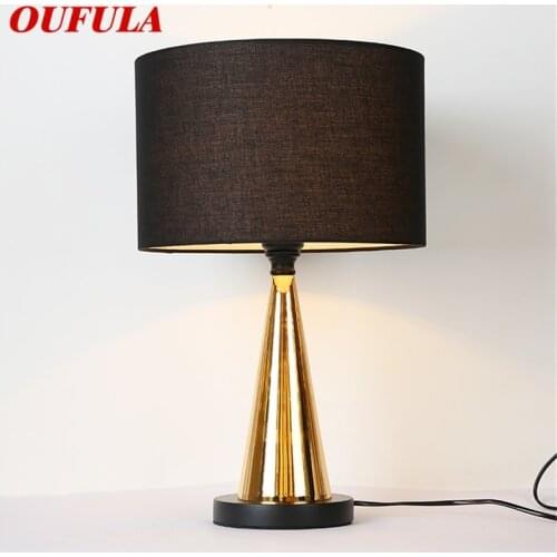 OUFULA Dimmer Table Lights Contemporary LED Luxury Design Desk Lamps Decorative For Home Bedroom