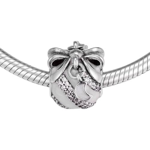 DIY Fits for Pandora Charms Bracelets Limited Edition Christmas Ornament Beads 100% 925 Sterling-Silver-Jewelry Free Shipping