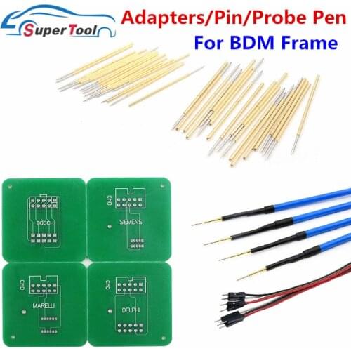 4PCS Probe Pen For LED BDM Frame ECU Chip Tuning Tool 40 BDM Pin+Adapters For BDM Frame For Kess/K-tag/Fgtech ECU Programmer