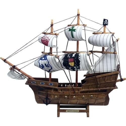 LUCKK Hot Sale 3D Wooden Assembly Sailing Cannon 13inin*13in*3.1in Decor Miniature Boat Sailing Ship Model FOR Home Decor Craft