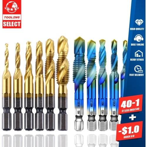 Multi Functional Integrated Composite Tap Tapping And Chamfering For Screw Machine High Speed Steel 4341 Material M3-M10