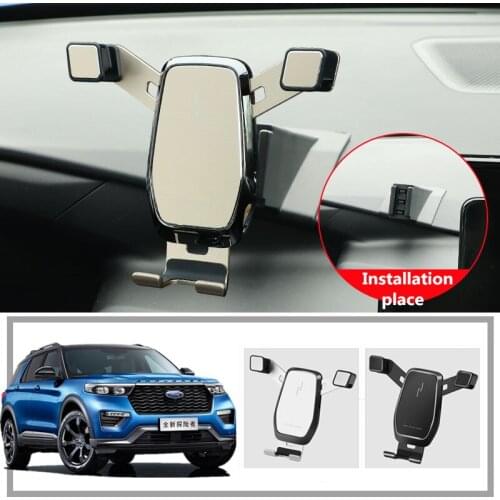 Mobile Phone Holder For Ford Explorer 2017 2018 2019 2020 Air Vent Mount Bracket Cell Phone Holder Clip Stand For Ford Explorer