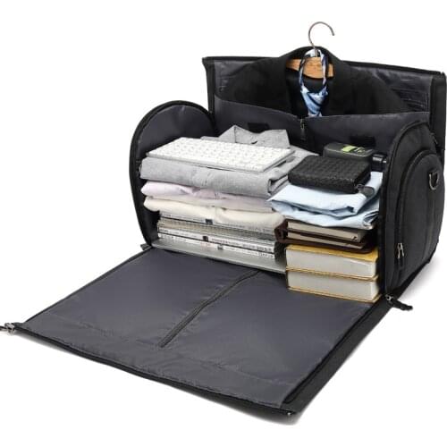 Men Business Travel Bag Waterproof Oxford Garment Bags Large Capacity Shoulder Bags Multi-pocket Luggage Сlothe Storage XA76M