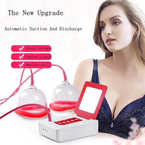 New Electric Breast Massager Pressure Therapy Chest Enlargement Pump Vacuum Cup Bust Enhancing Cupping With Suction