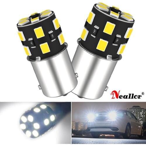 Super Bright P21W BA15S Led Canbus Bulbs On Cars License Plate Diode Lamps Side Lights Ambient For Ford s Max Fiesta Mk7 Fusion