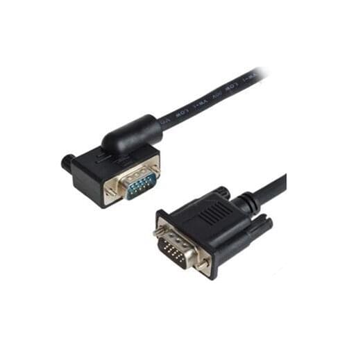 Elbow design VGA cables with angle side in Right direction 15pin 3+6 ,VGA Cable 0.5m 50cm 90 Degree Angled for Monitor HDTV