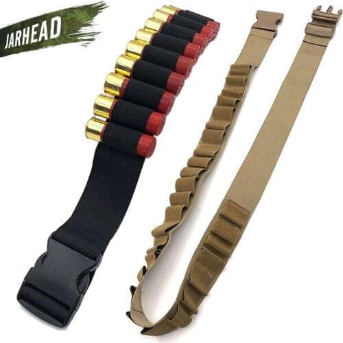 Military Tactical 12 GA Shotgun Shell Bandolier Airsoft 27 Rounds Shotshell Ammo Holder Belt 140cm