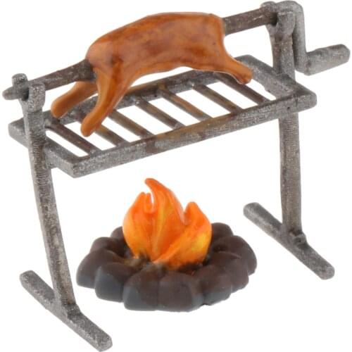 1/64 Barbecue Grill Model Film And Television Animation Stage Props