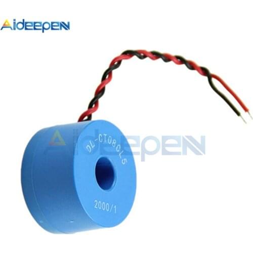 1Pcs DL-CT08CL5 20A/10mA 2000/1 0~120A Micro Current Transformer