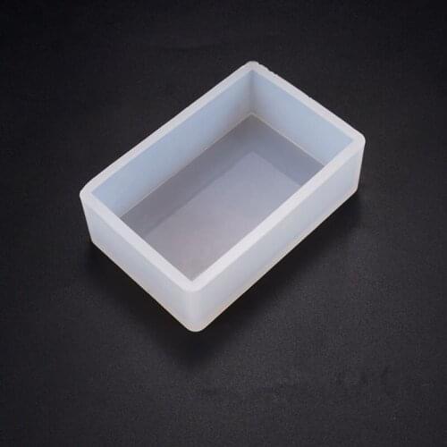 1 PCS Translucent Rectangle Silicone Mold For Jewelry Making Tool Moulds UV Epoxy Resin Decorative Craft