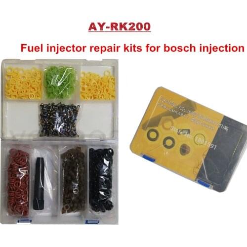 200sets/box Fuel Injector Repair Service Rebuild Kits For Auto Cars Replacement With Filter Extractor (AY-RK000) Free Shipping