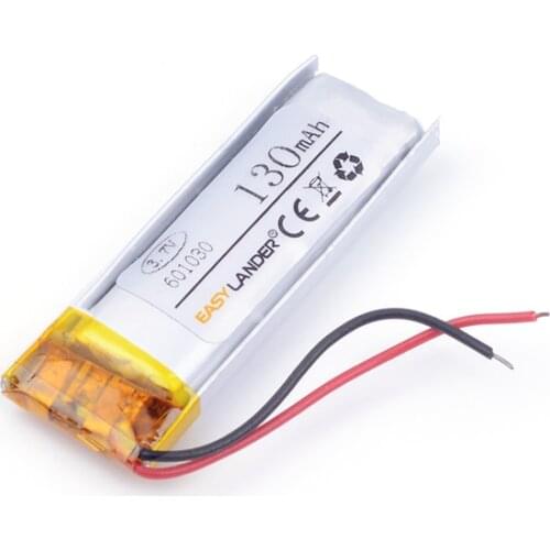 Rechargeable battery Polymer 601030 061030 130mah Bluetooth Bracelet Pen Camera Self Timer lithium battery manufacturers