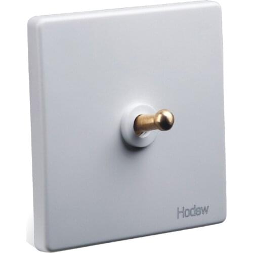 White Antique 86 type Wall Switch Retro Toggle Switch 1 GANG/ 2 GANG/ 3 GANG/ 4 GANG