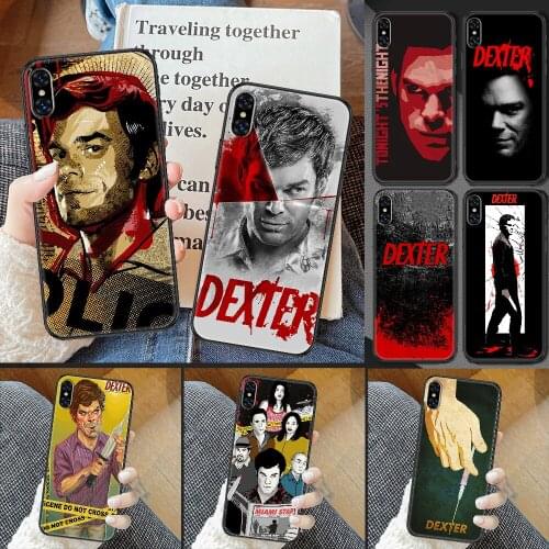 Dexter TV Phone Case Cover Hull For iphone 5 5s se 2 6 6s 7 8 12 mini plus X XS XR 11 PRO MAX black silicone back tpu coque