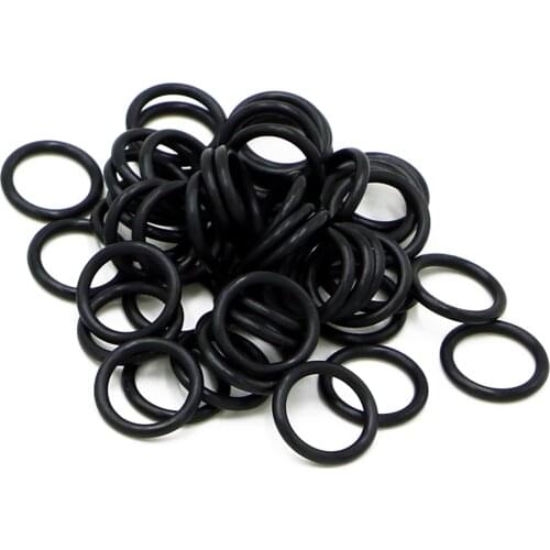 10Pcs Black NBR Rubber O Ring 3.1mm Wire Diameter O Rings Gaskets OD 10-100mm O-Ring Oil Seals Washer
