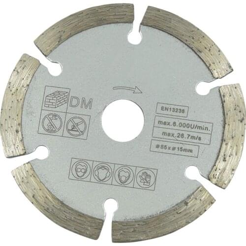 Diameter Diamond Dry Chip Grey Saw Blade 85*15 10mm Marble Diamond Cutting Chip