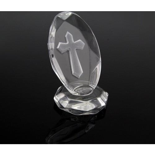 Elegant Crystal Cross Standing Favors With Gift Box Crystal Wedding Favors Party Supplies LX1619