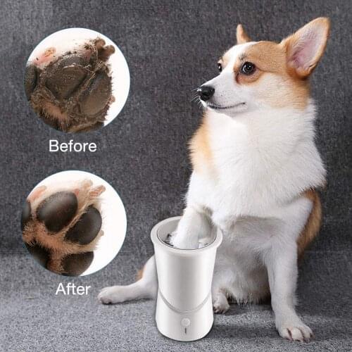 Electric Dog Paw Cleaner Automatic Dog Paw Cleaner With Towel Soft Silicone Pet Foot Cleaning Brush For Dog And Cat Mud Paw