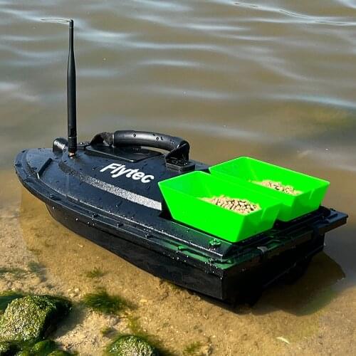 2011-5 Flytec RC Fishing Bait Boat 1.5kg Bait Loading Double Tanks Fish Finder RC Boat For Carp Fishing