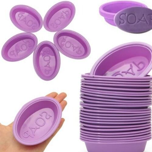 Soap Tool Mould Cake Silicone Mold Oval Cookie Cupcake Soap Molds Ice Cube Candy Chocolate Making Baking Decorating Tools