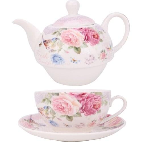 Ceramic Teaware Set Unique Coffee Cup European Cute Teaware Sets Mate Tea Green Service Gifts Xicara De Cha Clay Teapot EH60TS