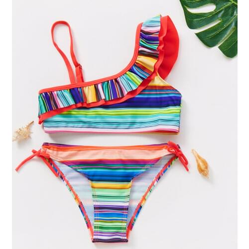 FINAL SALE!Kids swimsuits Girls Sports Swimsuits Split Sporting Swimming Suits Professional Bikini Tankini Biquini Infantil-K564