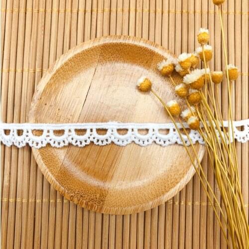 10 Yards Width 1cm White Hollow Lace Ribbon Milk Silk Embroidery Lolita Lace Trim DIY Garment Home Sewing Supplies Decoration