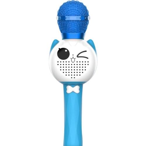 Top Deals Childrens Microphone Wireless Bluetooth Microphone Portable Handheld Karaoke Microphone