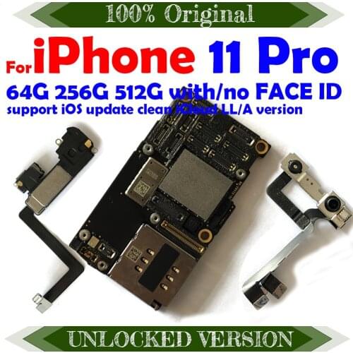Mainboard Clean iCloud Unlocked Logic Board Full Chips Support IOS Update 4G Lte Wcdma Gsm Network For iPhone 11 Pro Motherboard