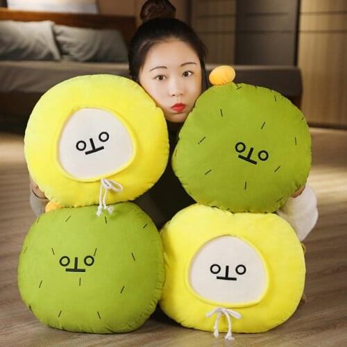 35CM Cartoon Korea Banana Man Plush Pillow Plush Plant Cactus Doll Stuffed Soft Hand Warmer Cushion Cute Room Decor Kids Gift
