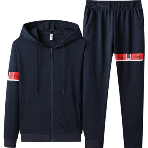 2021 Men Sets Tracksuit Suit Hoodies Set Male Hoodies+Pants Workout Two Piece Sets Gym Sportswear Suit Clothing Korean Fashion