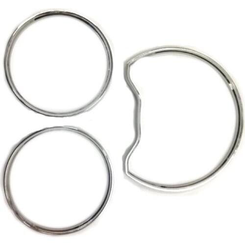 2 SETS Chrome Styling Dashboard Gauge Ring Set for Mercedes Benz W210 95-99 / W202 95 - 99