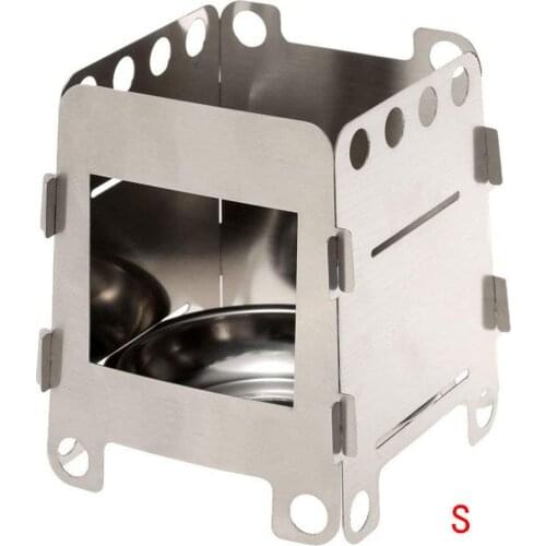 Portable Wood Stove For Outdoor Sports Camping Picinic Hiking Stainless Steel Firewood Stove Cooking Accessories Equipment