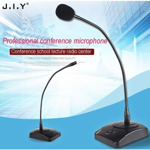 Professional Condenser Wired Gooseneck Design Conference Microphone Desktop High Sensitivity Capacitor Conference Wired Mic